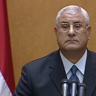 Adli Mansur, tras jurar el cargo de presidente del Constitucional, este jueves en El Cairo.