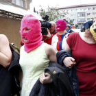 Activistas del grupo feminista ruso Pussy Riot.