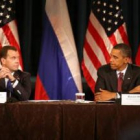 Medvedev y Obama, durante un encuentro con empresarios, en una imagen de archivo.