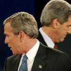 Bush y Kerry durante su debate electoral