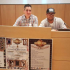 El representante del colectivo Rock the Floor y el edil de Deportes presentaron ayer los actos. DL