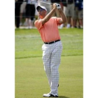 El estadounidense Cink en el momento de golpear la bola