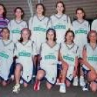 Formación del Aros que participa en la 1.ª División Provincial Infantil Femenino-Trofeo Caja España