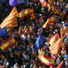 Una de las concentraciones celebradas en el paseo de Gracia de Barcelona. TONI ALBIR