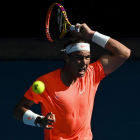 Nadal en un momento de su partido frente a Fognini. LEWINS