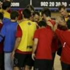 El Ademar hace la piña al final de uno de sus últimos entrenamientos