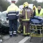 La joven leonesa resultó muerta tras chocar su coche con un camión en Lleida