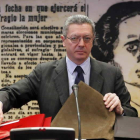 Ruiz Gallardón, al comienzo de su comparecencia ante la comisión de Justicia del Senado.