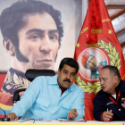 El presidente de Venezuela, Nicolas Maduro , con el expresidente de la Asamblea Nacional Diosdado Cabello.