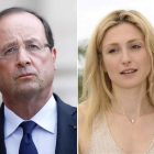 El presidente galo François Hollande y la actriz francesa Julie Gayet.