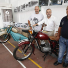José Javier Morla, José Miguel Palazuelo y Tomás Gallego inauguran la feria. RAMIRO