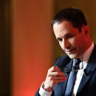 Hamon, en su comparecencia en la noche electoral.