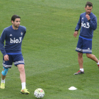 Munitis podrá contar por primera vez con Andy, izquierda, desde su llegada al banquillo. L. DE LA MATA