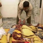 Víctimas infantiles del ataque que las tropas estadounidenses perpetraron sobre Faluya