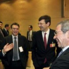 Los consejeros de Alcatel, Vodafone y Ericsson y los presidentes de Nokia y Telefónica.