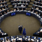 El presidente de la Comisión Europea, Jean-Claude Juncker, en su discurso sobre el estado de la Unión Europea.