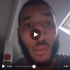 Imagen del terrorista dentro de la casa de los terroristas asesinados.
