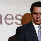 José María Aznar, durante un acto de la fundación FAES.