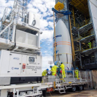 Preparativos para el lanzamiento del satélite español Seosat-Ingenio en el Puerto Espacial de Kurú, Guayana Francesa (Francia)