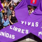 El morado reivindicativo tuvo un gran protagonismo. MORANTE