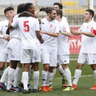 El conjunto culturalista se deshizo del Burgos Promesas con dos goles tempraneros. FERNANDO OTERO