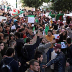 Protesta estudiantil contra Buteflika en Argel.