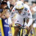 El ciclista suizo Fabian Cancellara en Rotterdam. durante la etapa prólogo del Tour de Francia