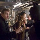 Christopher Nolan durante el rodaje de la película «Batman begins»