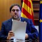 El vicepresidente cesado de la Generalitat, Oriol Junqueras. ALEJANDRO GARCÍA