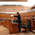 Herrera, en el transcurso de su intervención en el Pleno.