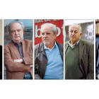 De izquierda a derecha, Eduardo Mendoza, Enrique Vila-Matas, Juan Marsé, Juan Goytisolo y Javier Marías.