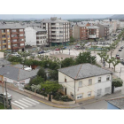 Vista de la plaza Santa Bárbara de Bembibre. L. DE LA MATA