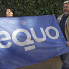 Juantxo López de Uralde, líder de Equo, e Inés Sabanés, también dirigente de este partido, el pasado lunes.