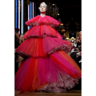 La modelo Erin O’Connor, con un diseño de Guyon. IAN LANGSDON