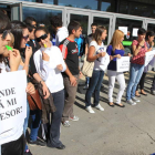 Los alumnos de primero de Forestales se manifestaron el jueves para pedir un profesor.