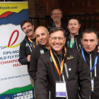 Tejedor, Prada, Rubén, Isaí, Víctor y el delegado Vert ya están en el escenario del Mundial. DL