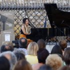 La pianista Sheila Blanco durante el concierto del ciclo 'Las piedras cantan'.