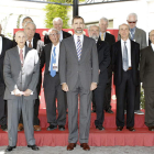 El príncipe en compañía del jurado de los premios.