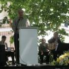 Alfonso García ya participó en la Fiesta de la Poesía el año pasado, en el Jardín de la Alameda