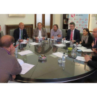 La Junta de portavoces se reunió ayer en la Diputación para fijar las bases de los planes de este año. DL