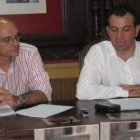 Javier Rodriguez y Nicanor Sen en la presentación de ayer.