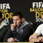 Cristiano, Messi y Ribéry.