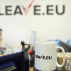 Oficina del grupo británico de presión para la salida de la UE "Leave EU".