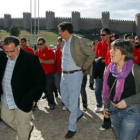 López tuvo un encuentro con afiliados de Juventudes Socialistas en Ávila.