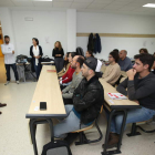 Un momento de la jornada didáctica dirigida a los estudiantes con visión de empleo. L. DE LA MATA