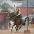 Uno de los momentos de las justas infantiles que tuvieron lugar en la tarde de ayer en Bembibre