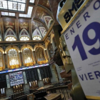 Imagen del interior de la Bolsa de Madrid, el 19 de enero.