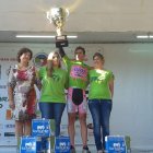 Carlos Cobos en el podio tras proclamarse campeón en Pamplona y sellar su billete al Mundial.