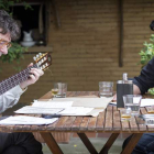 Ildefonso Rodríguez y Juan Pajares durante uno de sus ensayos.