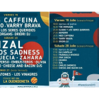 Cartel del Planeta Sound en Ponferrada